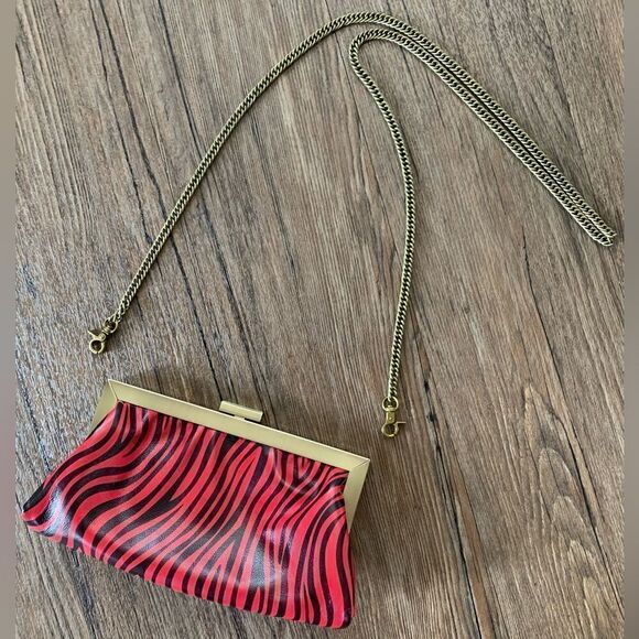 Handmade Genuine Leather Push-lock Clutch/Crossbody/Evening Bag - Picture 3 of 12